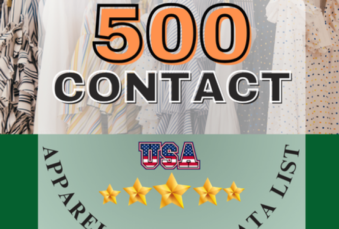 500 USA Apparels Buyer data list