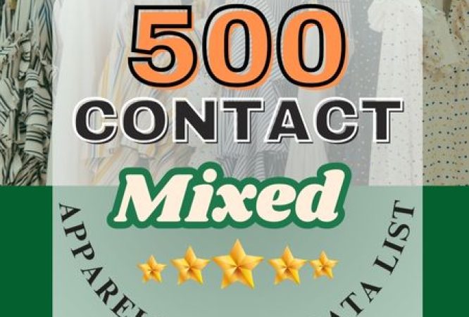 500 Mixed   Apparels  Buyer data list