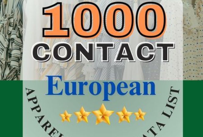 1000 European   Apparels  Buyer data list