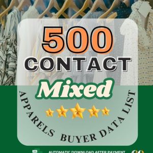 500 Mixed Apparels Buyer data list
