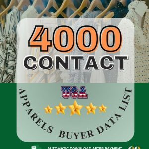 4000 USA Apparels Buyer data list