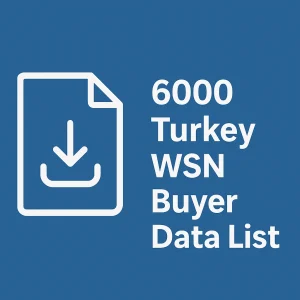 6000 Turkey Wsn Buyer data list
