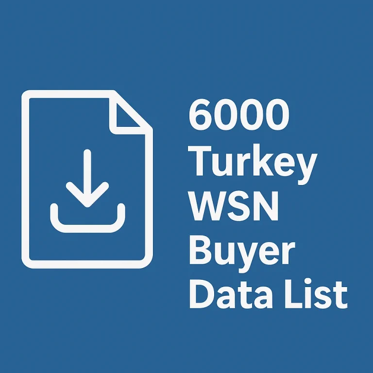 6000 Turkey Wsn Buyer data list