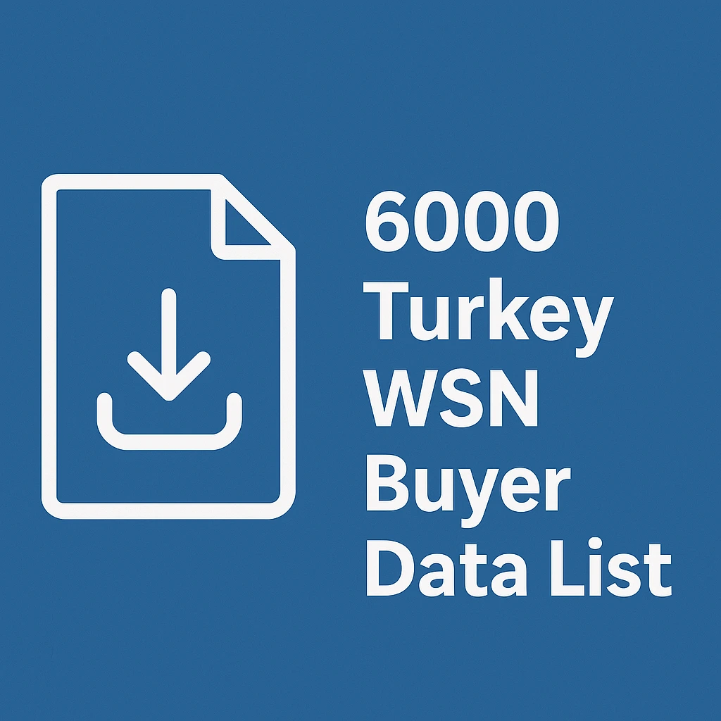 6000 Turkey Wsn Buyer data list