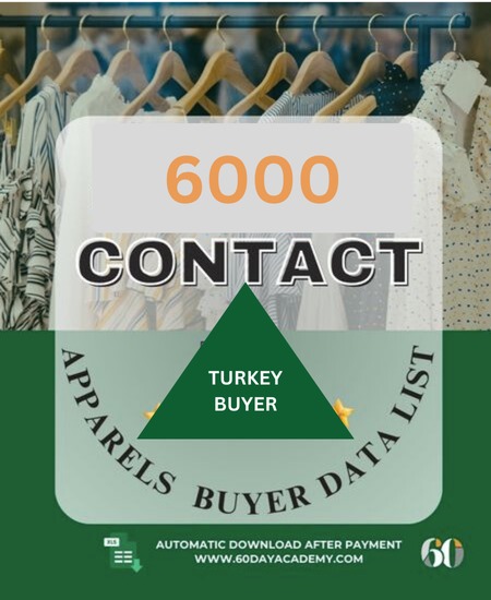 6000 Turkey Wsn Buyer data list
